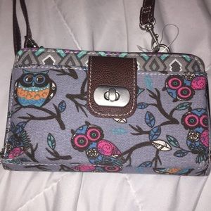 Owl wallet/crossbody wristlet